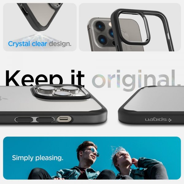 Spigen iPhone 14 Pro Deksel Ultra Hybrid Matte Black