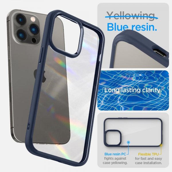 Spigen iPhone 14 Pro Deksel Ultra Hybrid Navy Blue