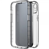 Black Rock iPhone 14 Deksel 360° Real Glass Case Svart Klar