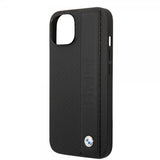 BMW iPhone 14 Deksel Big Logo Stripe Svart