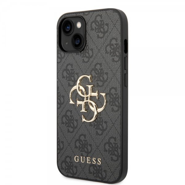 Guess iPhone 14 Deksel Big Metal Logo Grå