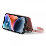 CaseMe iPhone 14 Deksel C20 Kortlomme Glidelås Rød