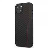 AMG iPhone 14 Deksel Carbon Effect Stamped Logo Svart