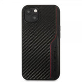 AMG iPhone 14 Deksel Carbon Effect Stamped Logo Svart
