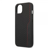 AMG iPhone 14 Deksel Carbon Effect Stamped Logo Svart