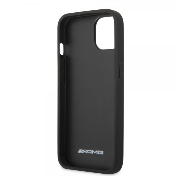 AMG iPhone 14 Deksel Carbon Effect Stamped Logo Svart