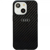 Audi iPhone 14 Deksel Carbon Fiber Svart