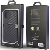 Audi iPhone 14 Deksel Carbon Fiber Svart