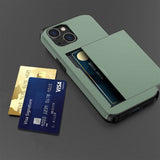 iPhone 14 Deksel Card Slide Grønn