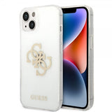 Guess iPhone 14 Deksel Full Glitter Transparent