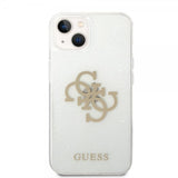 Guess iPhone 14 Deksel Full Glitter Transparent