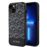 Guess iPhone 14 Deksel G Cube MagSafe Svart