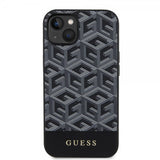 Guess iPhone 14 Deksel G Cube MagSafe Svart