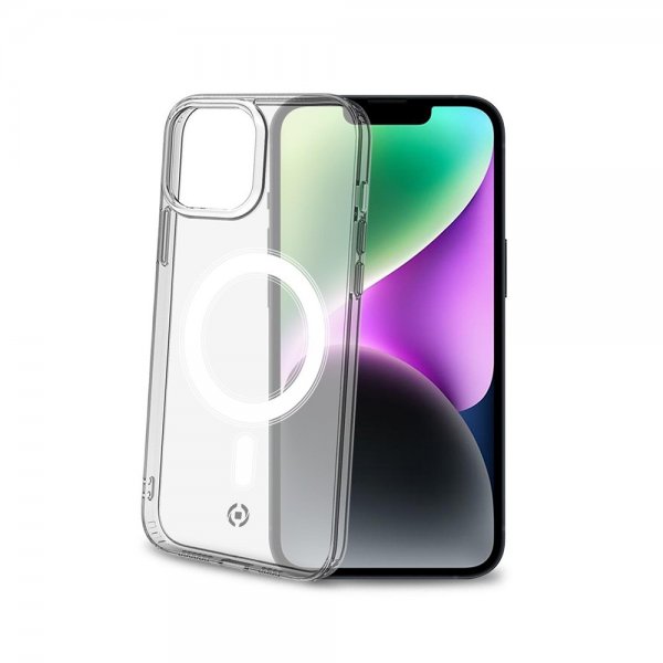Celly iPhone 14 Deksel GELSKINMAG MagSafe Transparent