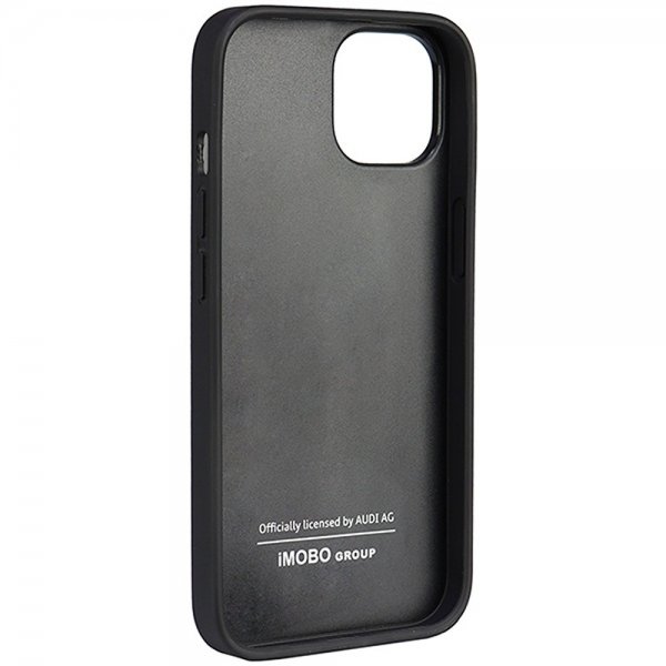 Audi iPhone 14 Deksel Genuine Leather Case Svart