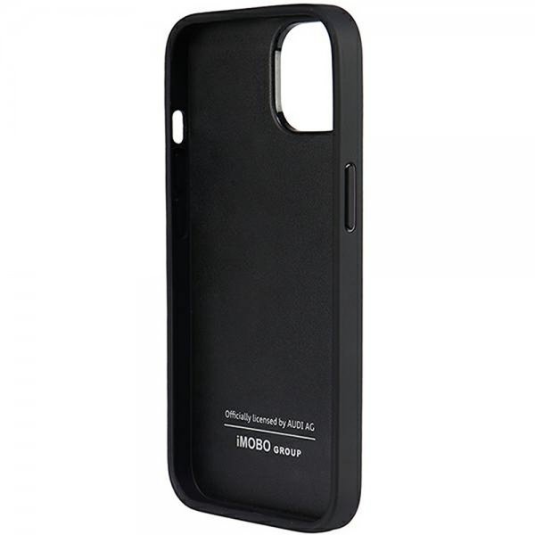 Audi iPhone 14 Deksel Genuine Leather Case Svart