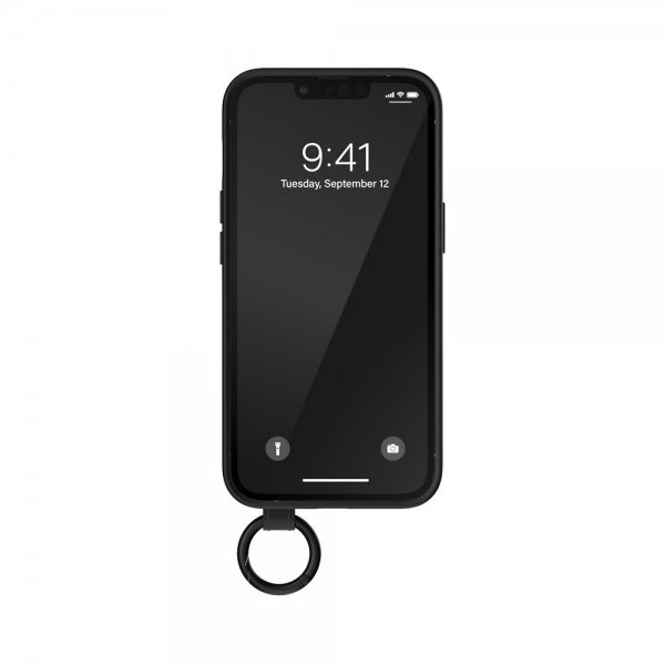 Adidas iPhone 14 Deksel Handstrap Case Svart Hvit