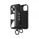 Adidas iPhone 14 Deksel Handstrap Case Svart Hvit