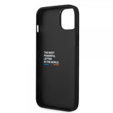 BMW iPhone 14 Deksel Hexagonal Pattern Svart