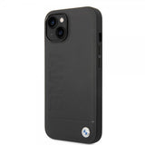 BMW iPhone 14 Deksel Hot Stamp Metal Logo Svart