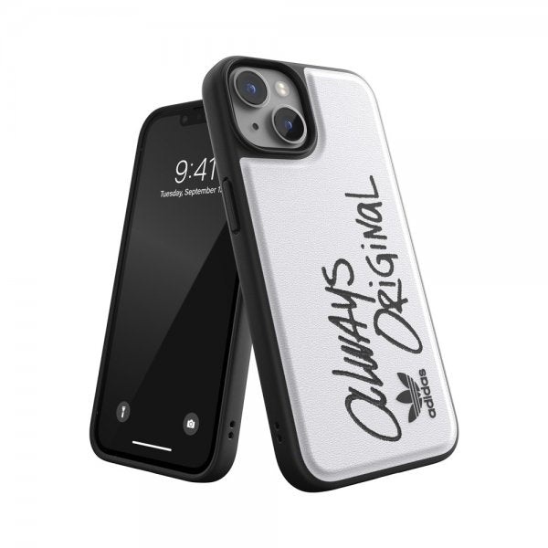 Adidas iPhone 14 Deksel Inlay Embroidery Case Hvit Svart