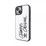 Adidas iPhone 14 Deksel Inlay Embroidery Case Hvit Svart