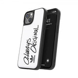 Adidas iPhone 14 Deksel Inlay Embroidery Case Hvit Svart