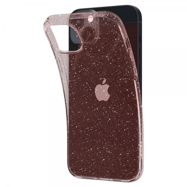 Spigen iPhone 14 Deksel Liquid Crystal Glitter Rose Quartz