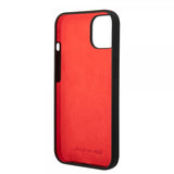 AMG iPhone 14 Deksel Liquid Silicone Carbon Pattern Svart