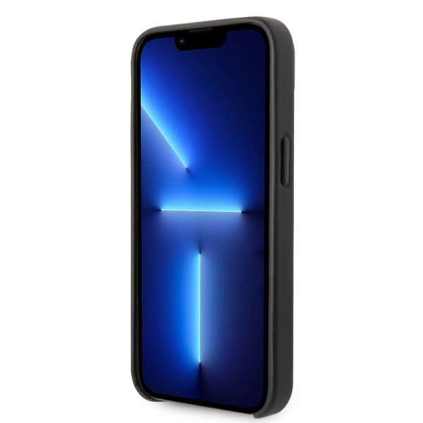 Karl Lagerfeld iPhone 14 Deksel Logo Perforert Svart