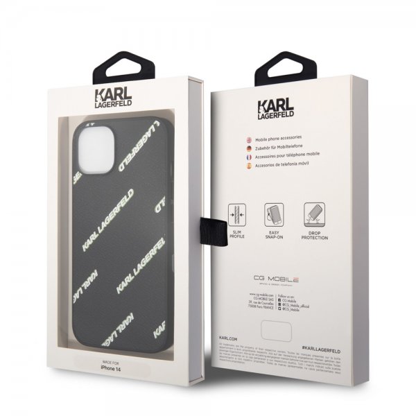 Karl Lagerfeld iPhone 14 Deksel Logomania Svart