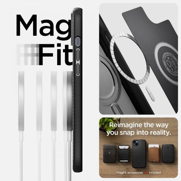 Spigen iPhone 14 Deksel Mag Armor MagFit Matte Black
