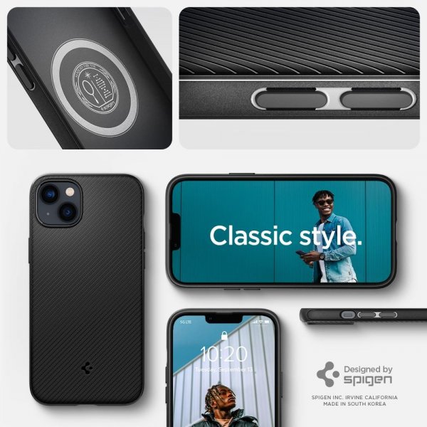 Spigen iPhone 14 Deksel Mag Armor MagFit Matte Black