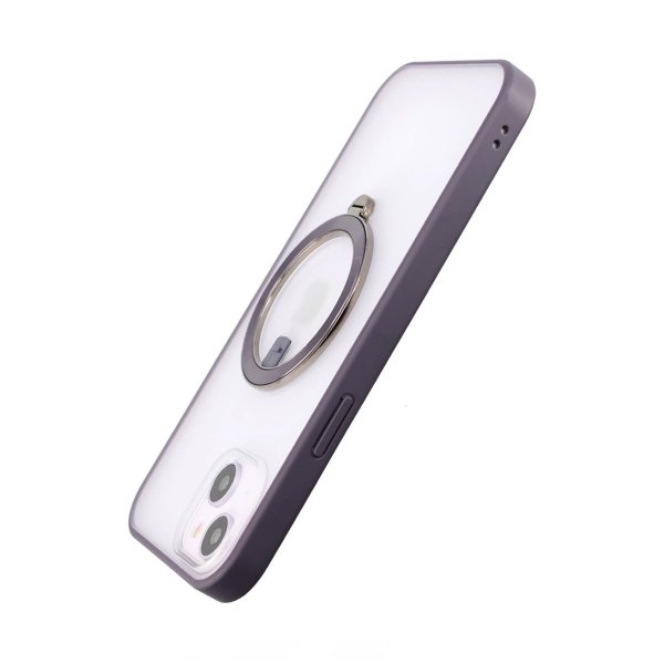 Rvelon iPhone 14 Deksel MagSafe Ring Lilla