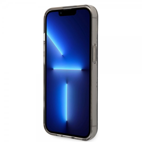 Karl Lagerfeld iPhone 14 Deksel Monogram Vertical Stripe Svart