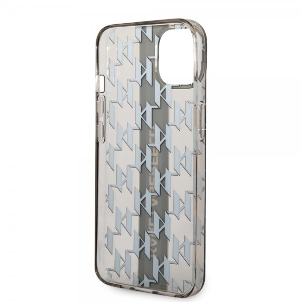 Karl Lagerfeld iPhone 14 Deksel Monogram Vertical Stripe Svart