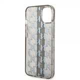 Karl Lagerfeld iPhone 14 Deksel Monogram Vertical Stripe Svart
