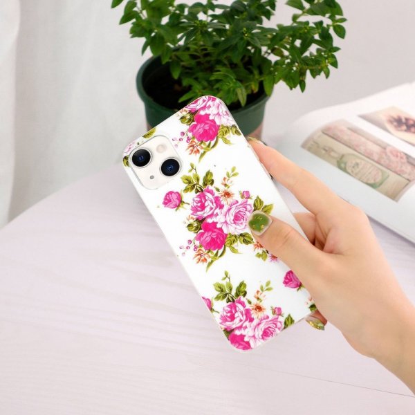 iPhone 14 Deksel Motiv Rosa Rosor