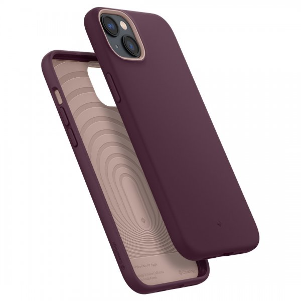Caseology iPhone 14 Deksel Skjermbeskytter Nano Pop 360 Burgundy Bean