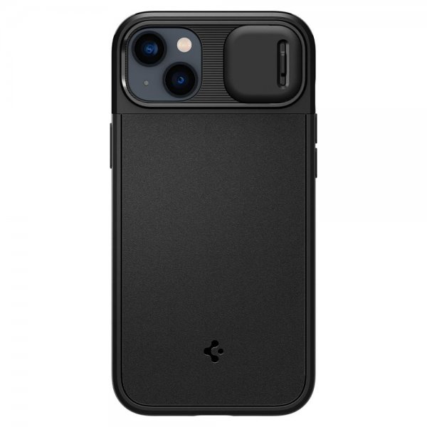 Spigen iPhone 14 Deksel Optik Armor MagFit Svart