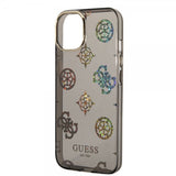 Guess iPhone 14 Deksel Peony Glitter Svart