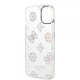 Guess iPhone 14 Deksel Peony Glitter Hvit