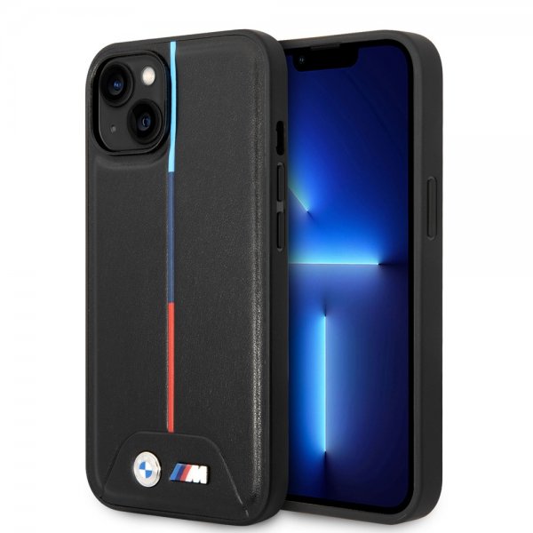 BMW iPhone 14 Deksel Tikattu Svart