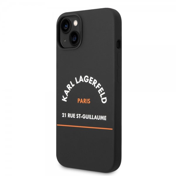 Karl Lagerfeld iPhone 14 Deksel Rue St Guillaume Svart