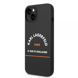 Karl Lagerfeld iPhone 14 Deksel Rue St Guillaume Svart