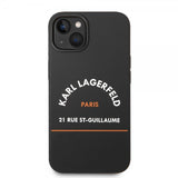 Karl Lagerfeld iPhone 14 Deksel Rue St Guillaume Svart