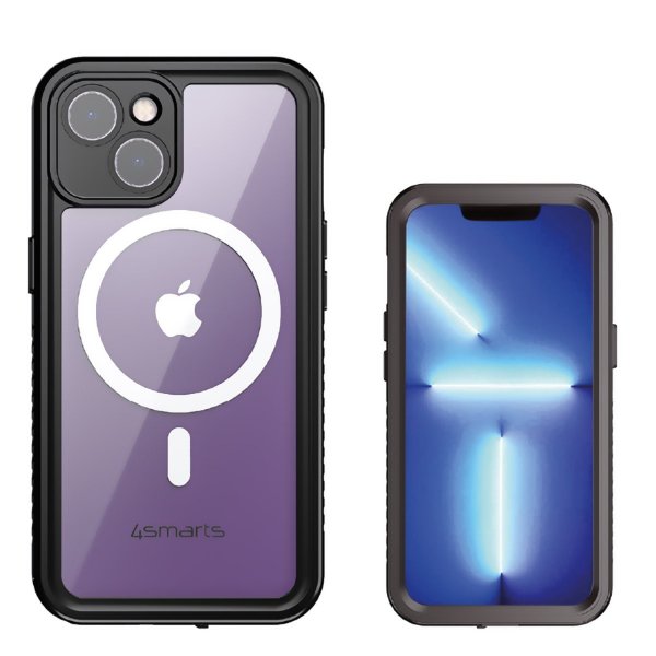 4smarts iPhone 14 Deksel Rugged Case Stark MagSafe Svart