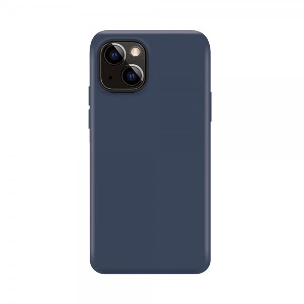 Xqisit iPhone 14 Deksel Silicone Case Lyseblå