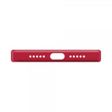 Xqisit iPhone 14 Deksel Silicone Case Rød
