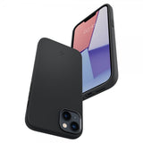 Spigen iPhone 14 Deksel Silicone Fit MagFit Svart